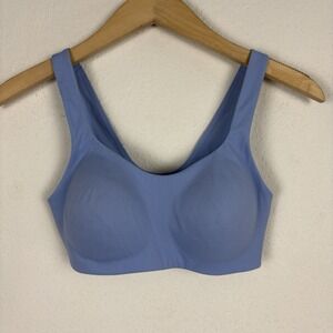 Huug Bra Size S Daily Embrace Seamless Wireless Comfort Solid Blue EUC
